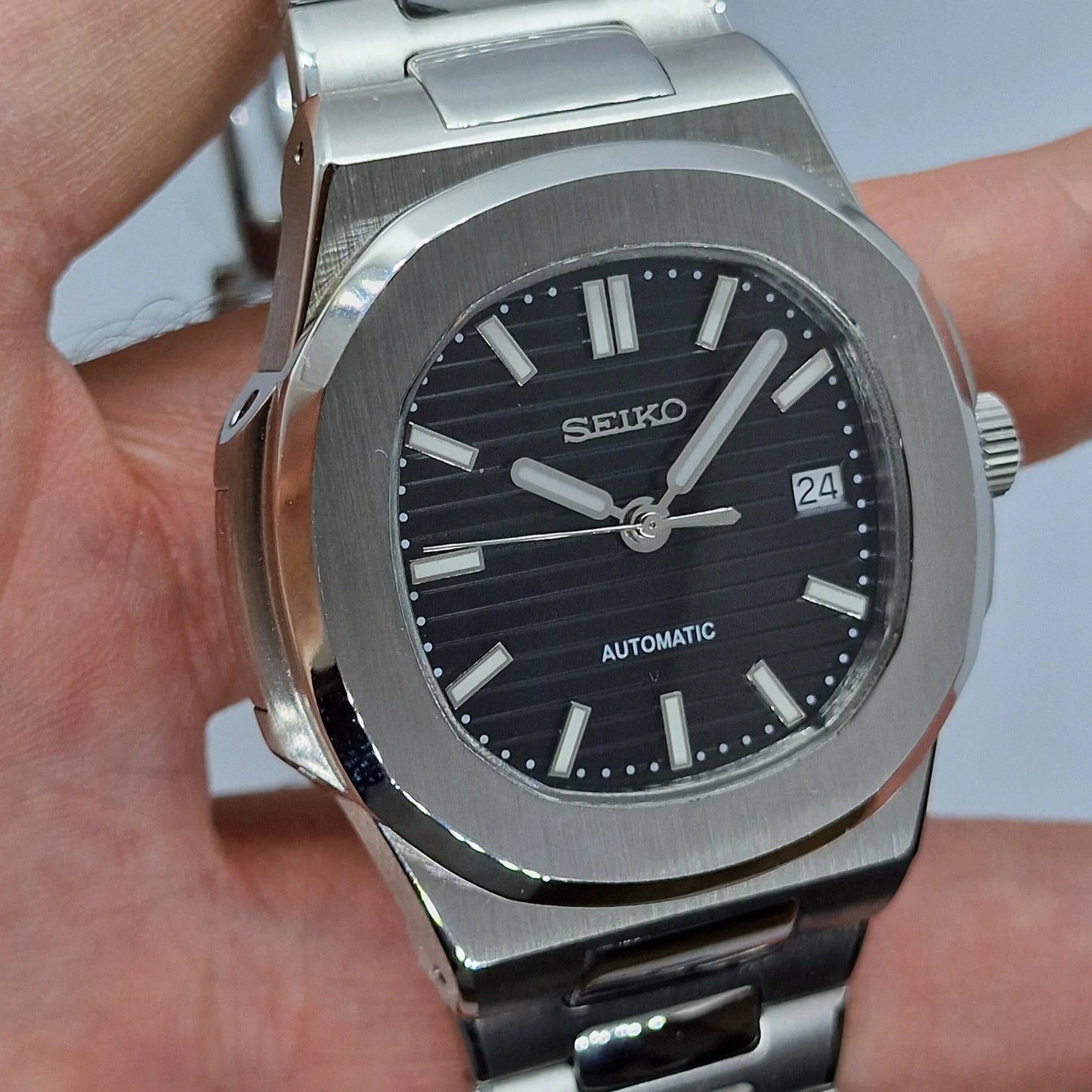 Seiko Nautiko Silver Black