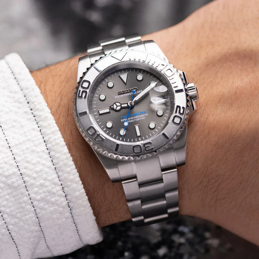 Seiko Yacht Silver Rhodium