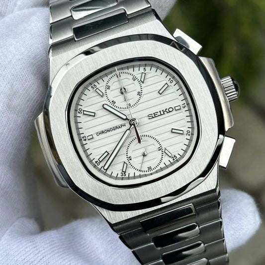 Seiko Nautiko Chronograph White