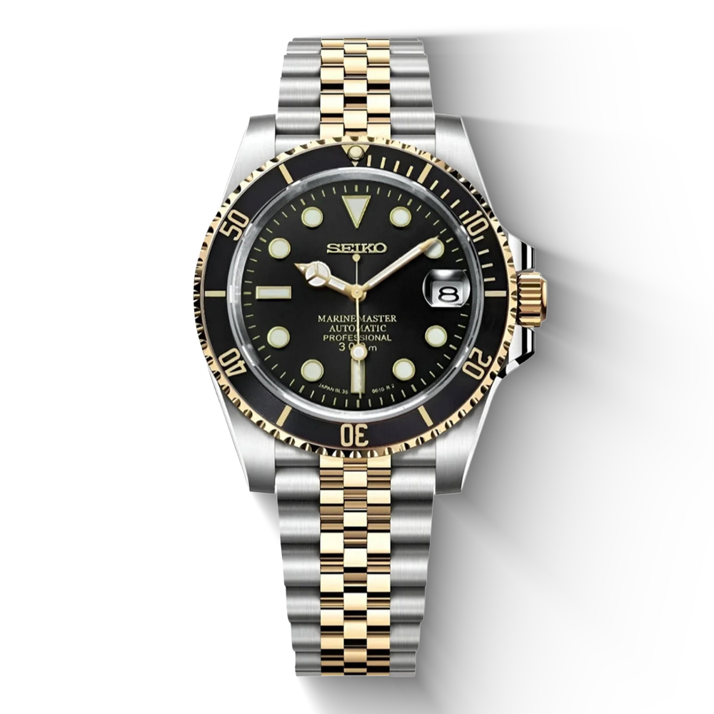 Seiko Mod Subdiver Two Tone Gold