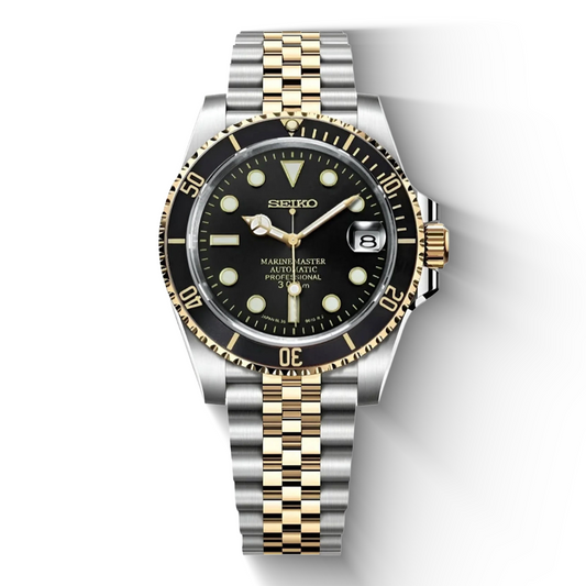 Seiko Mod Subdiver Two Tone Gold