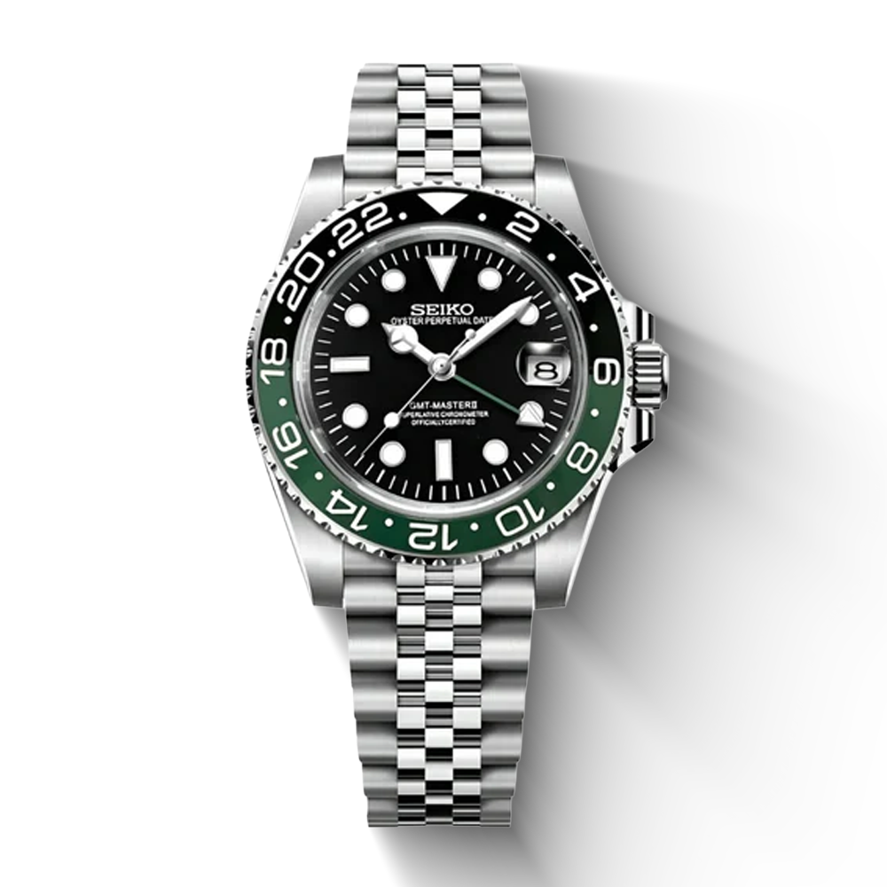 Seiko Mod GMT Bruce Wayne