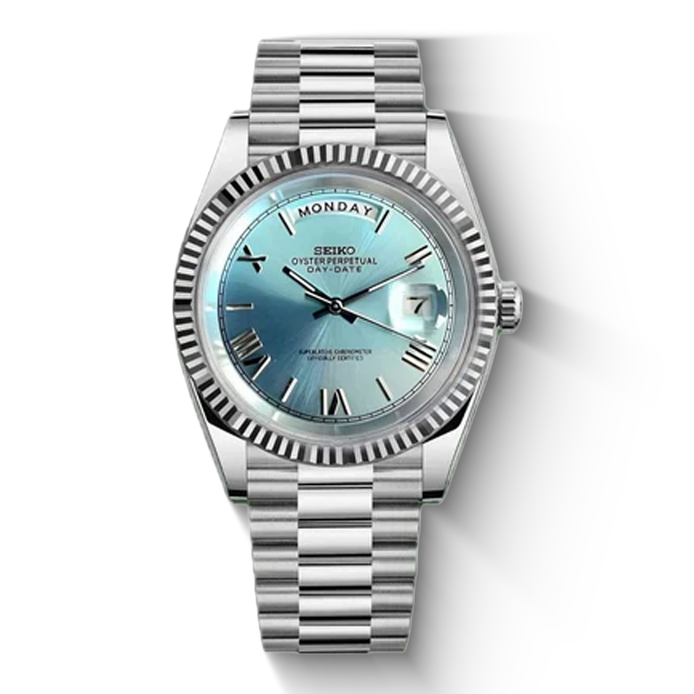 Seiko Day-Date Style Ice Blue