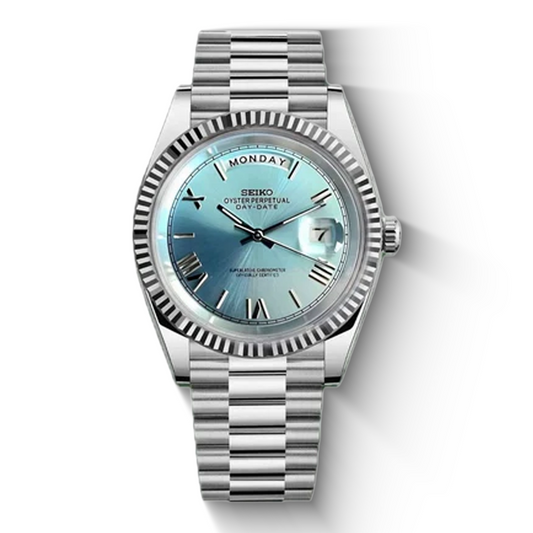 Seiko Day-Date Style Ice Blue