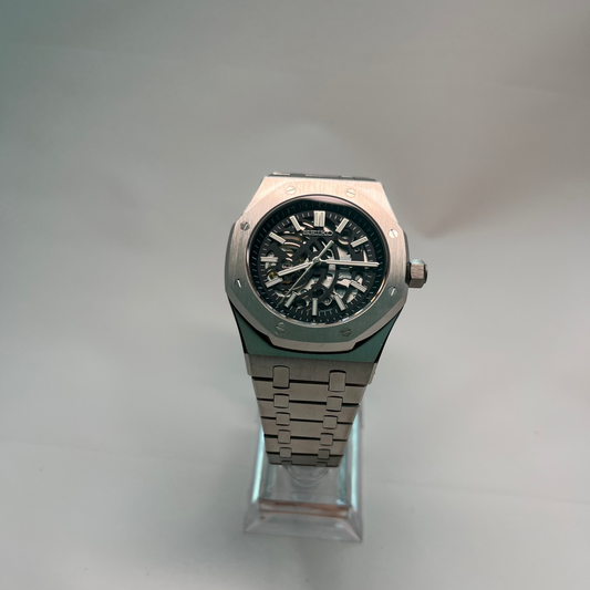 Seiko Oak Skeleton SIlver