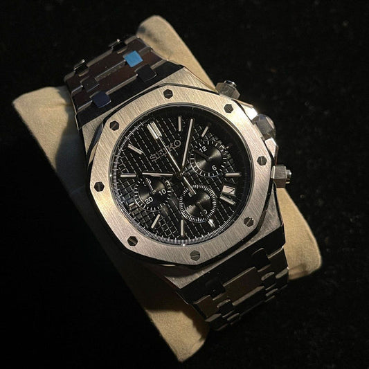Seiko Oak Chronograph Silver/Black