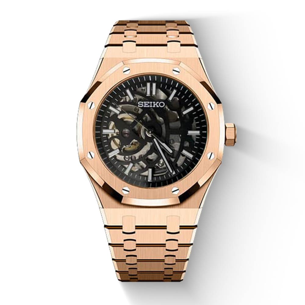 Seiko Oak Skeleton Gold