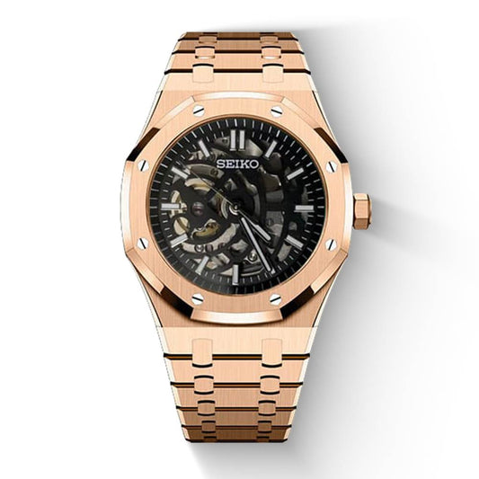 Seiko Oak Skeleton Gold