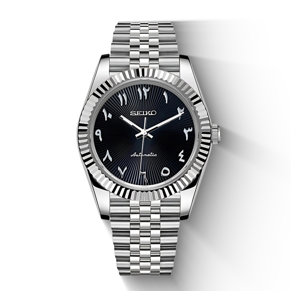 Seiko Date Arabic Black
