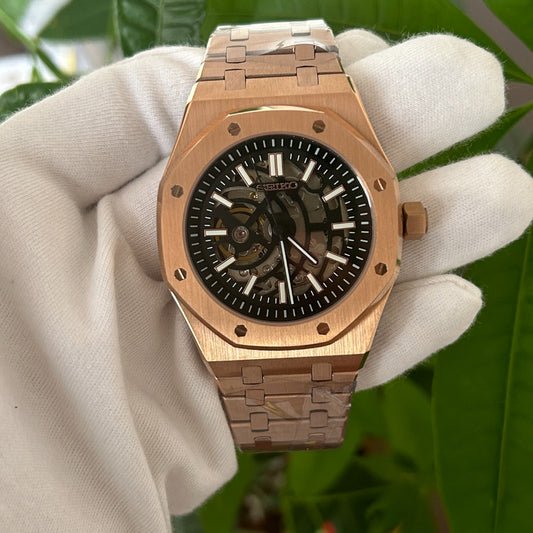 Seiko Oak Skeleton Gold