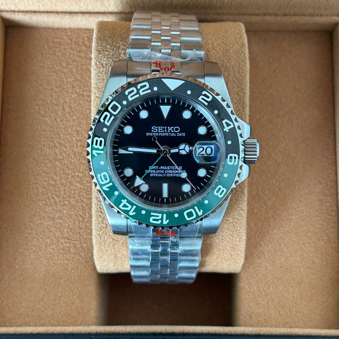 Seiko Mod GMT Bruce Wayne