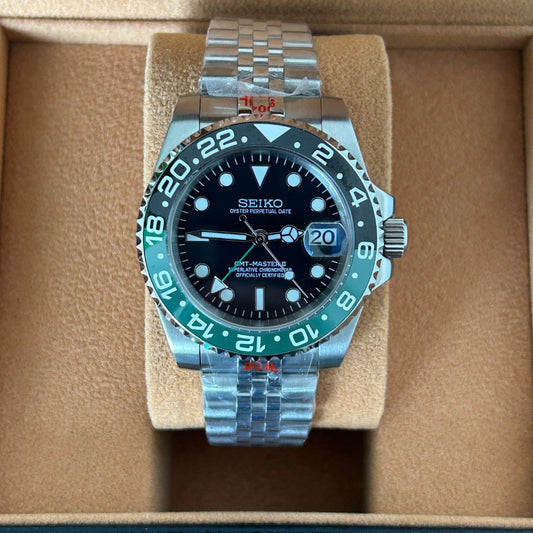 Seiko Mod GMT Bruce Wayne