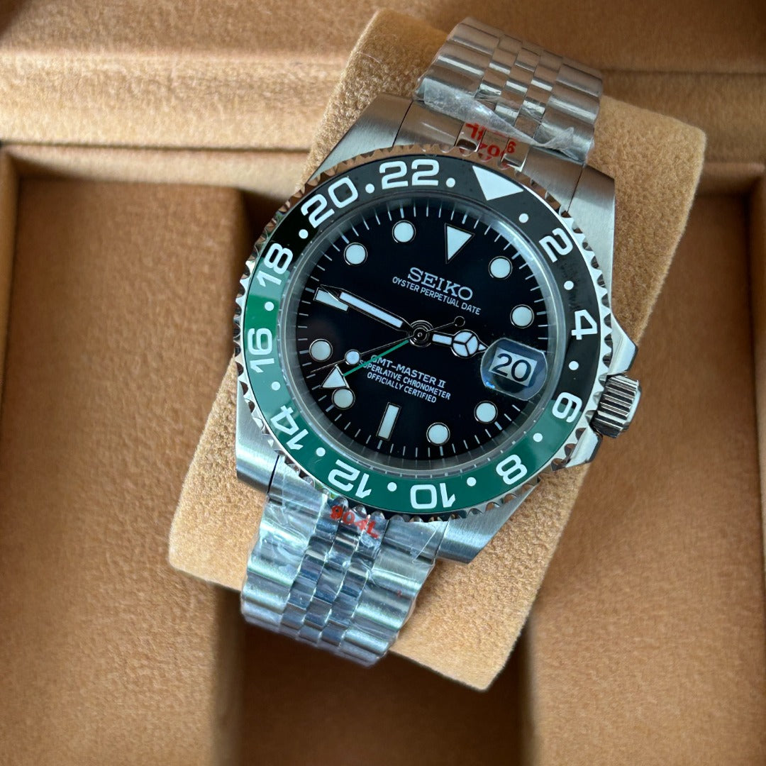 Seiko Mod GMT Bruce Wayne