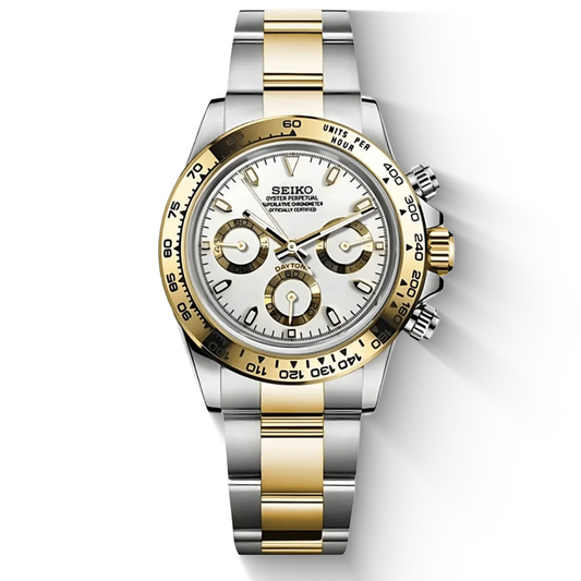 Seiko Speedtona White/Gold